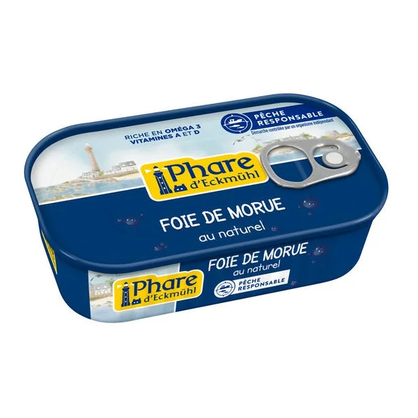 Foie de morue au naturel 121g