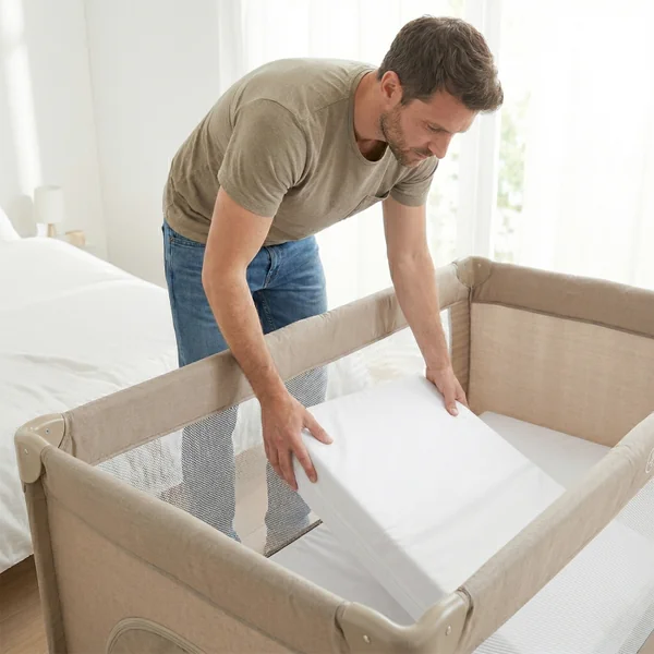 Foldable travel mattress for baby, 60x120 cm