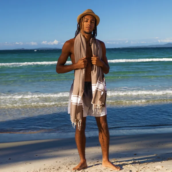 Fouta beach towel 100x200 cm recycled cotton Koh Lipe