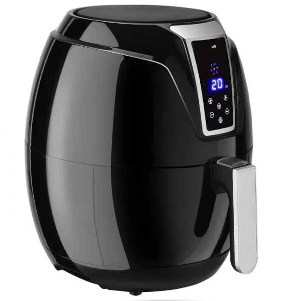 Friteuse à air 1400W Friteuse sans huile Température 82-200°C Cuve 3,2L Minuterie 0-60min 220-240V 29x34x33cm Noir