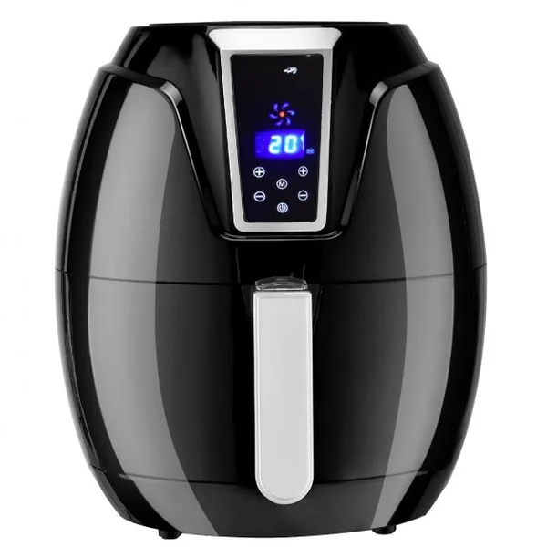 Friteuse à air 1400W Friteuse sans huile Température 82-200°C Cuve 3,2L Minuterie 0-60min 220-240V 29x34x33cm Noir