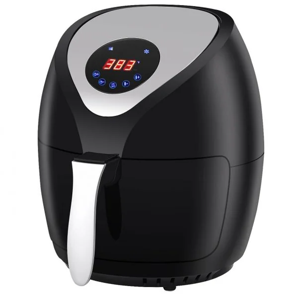 Friteuse à air chaud 2.6 L 1200 W Cuisson saine sans huile Four à convection Minuterie 0-30 min, Température 60-200°C