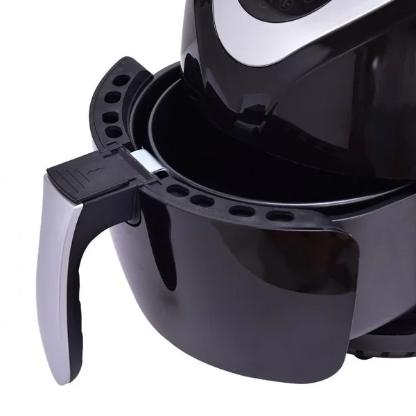 Friteuse à air chaud 2.6 L 1200 W Cuisson saine sans huile Four à convection Minuterie 0-30 min, Température 60-200°C