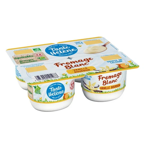 Fromage blanc vanille bourbon 4x100g