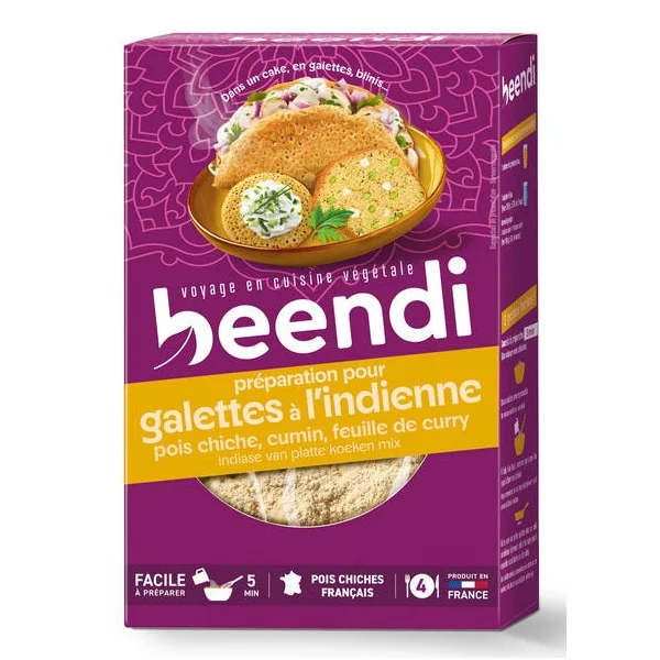 Galette pois chiche à l'indienne 250g