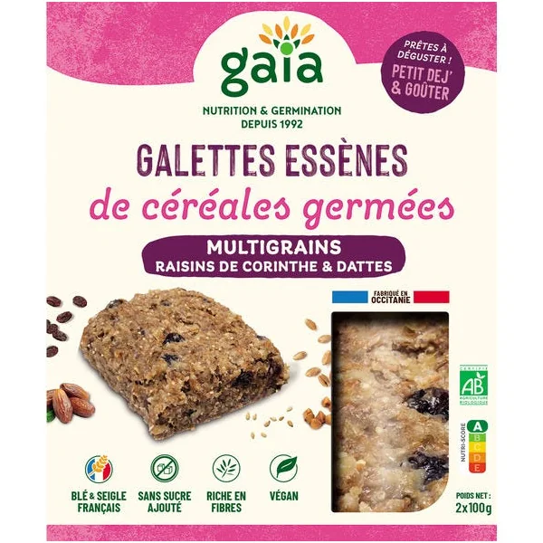 Galettes de céréales germées multigrains