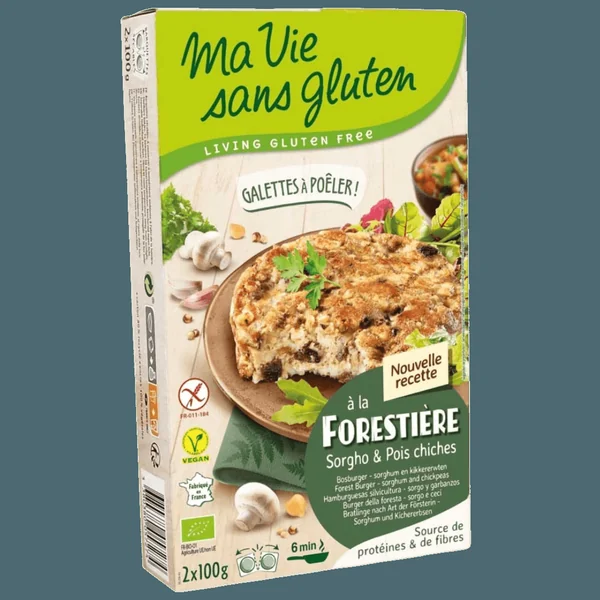 Galettes Végétales Forestière Pois Chiches