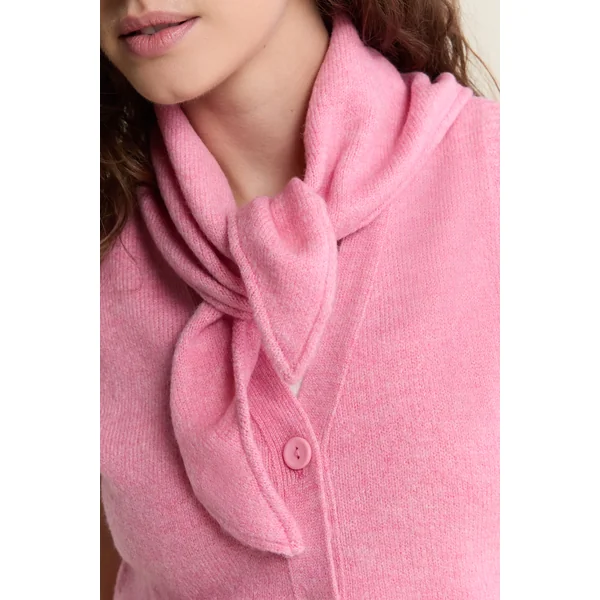 Gilet sans manches en tricot avec foulard