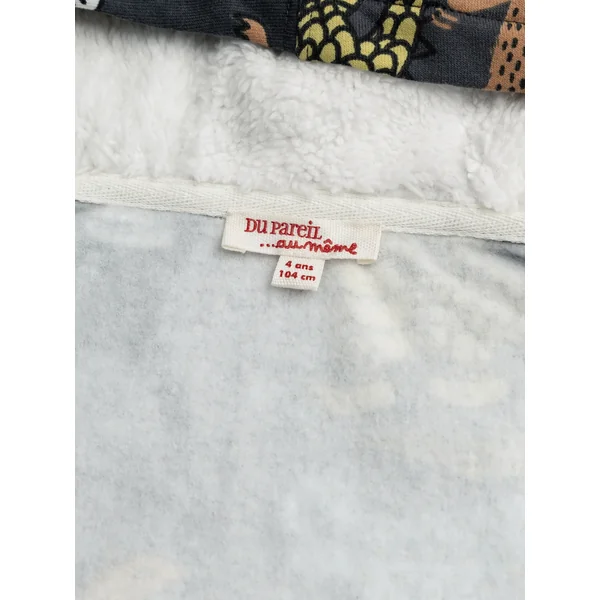 Gilet à capuche doublé chaud imprimé animaux - Soins Bébé Naturels & Produits Maman Après Naissance