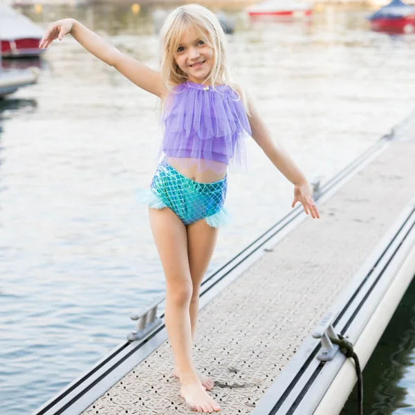 Girl's mermaid two-piece swimsuit