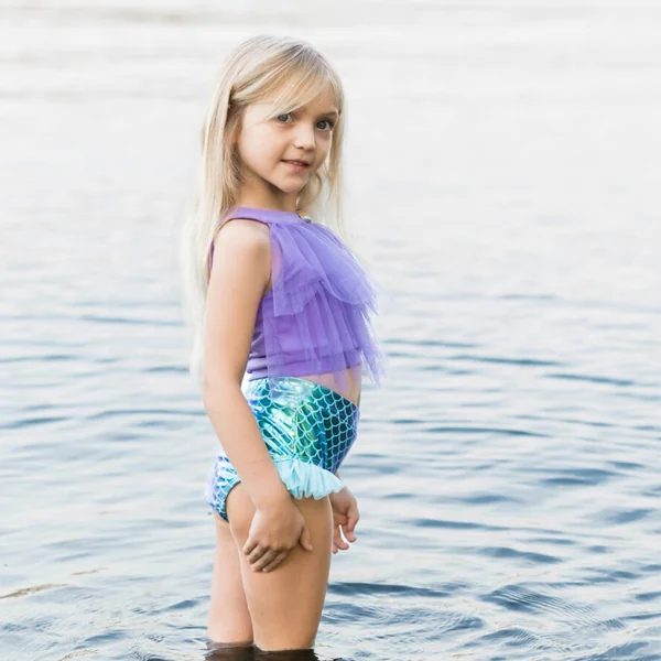 Girl's mermaid two-piece swimsuit