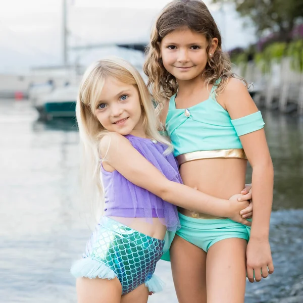 Girl's mermaid two-piece swimsuit