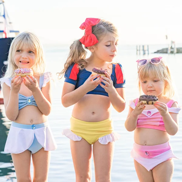 Girls' princess two-piece swimsuit