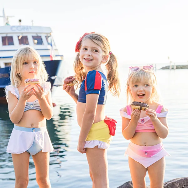 Girls' princess two-piece swimsuit