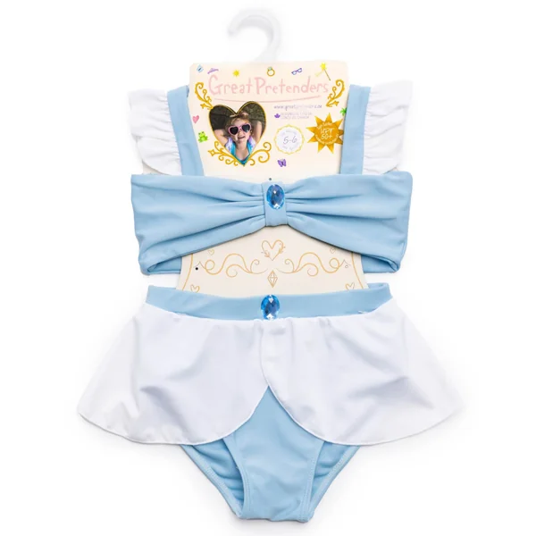 Girls' two-piece princess swimsuit