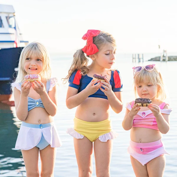 Girls' two-piece princess swimsuit