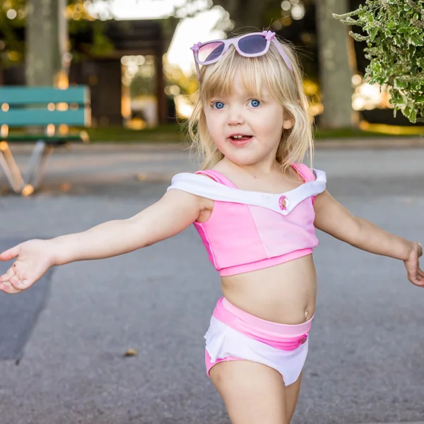 Girls' two-piece princess swimsuit