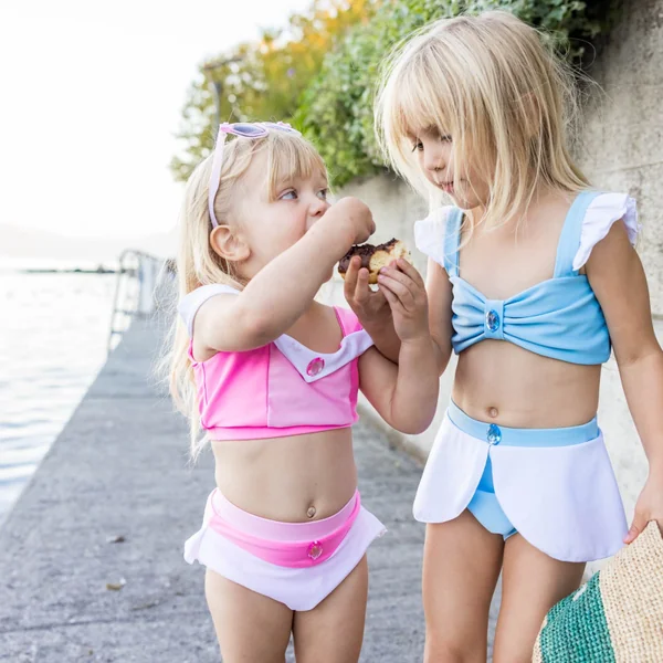 Girls' two-piece princess swimsuit