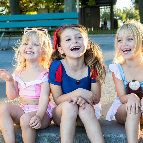 Girls' two-piece princess swimsuit