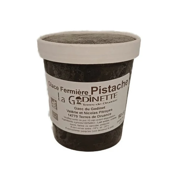 Glace fermière pistache - 500g