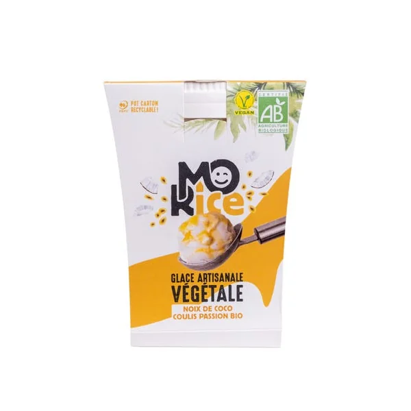 Glace végétale riz coco coulis passion 280g