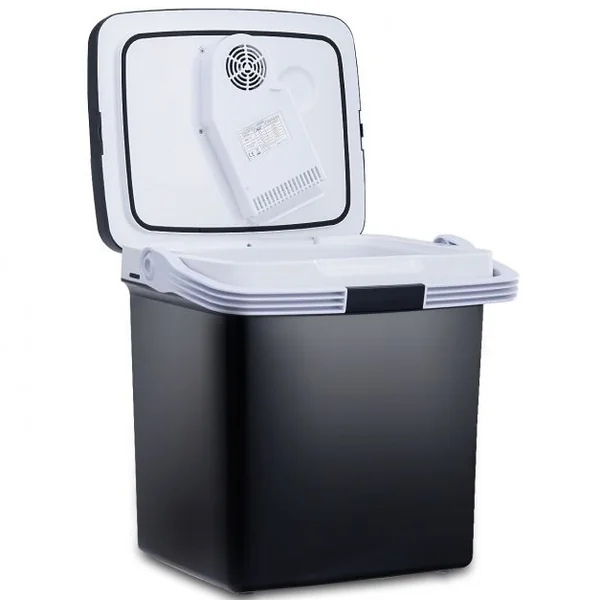 Glacière Électrique Chaud/Froid 26 Litres Léger et Portable Idéale pour les Voyages, 41x32x43cm, Noir