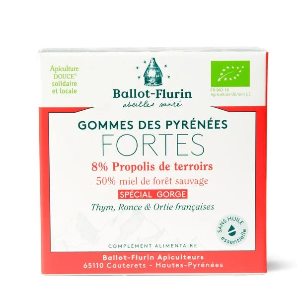 Gomme forte des Pyrénées à la propolis 30g
