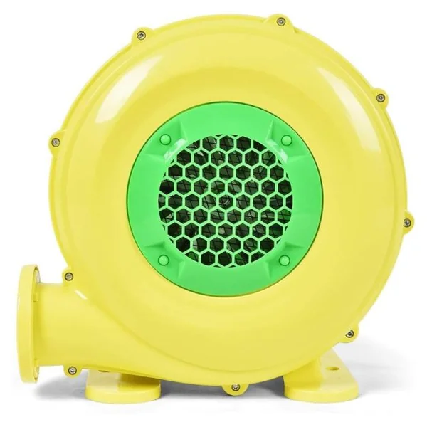 Gonfleur Électrique 850W pour Château Gonflable&Toboggan Souffleur Électrique Résistant à Haute Température 8 Piquets de Sol Jaune