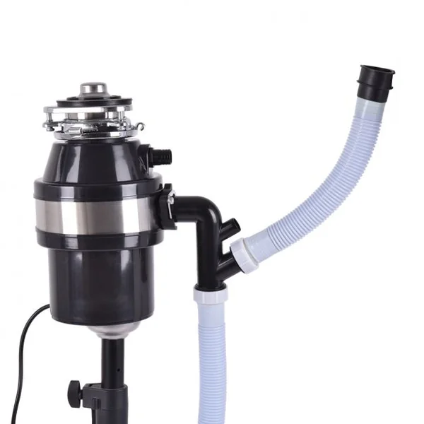 GOPLUS Broyeur de déchets alimentaires, en Fer, Silencieux, Grande Capacité 750 ml, 2600r/min, 21 x 11x 30 cm, Noir