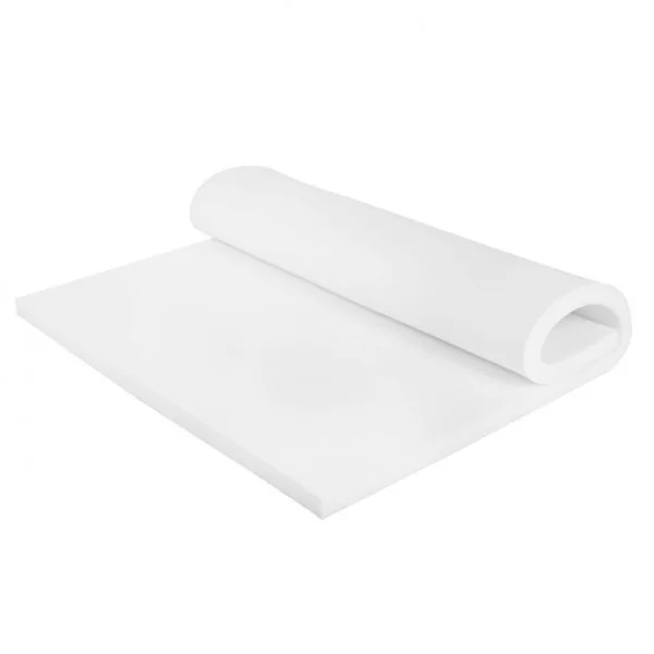 GOPLUS Matelas à mémoire de forme Matelas en mousse 45D à 7 zones de confort ergonomique, 140x190x10cm, Blanc