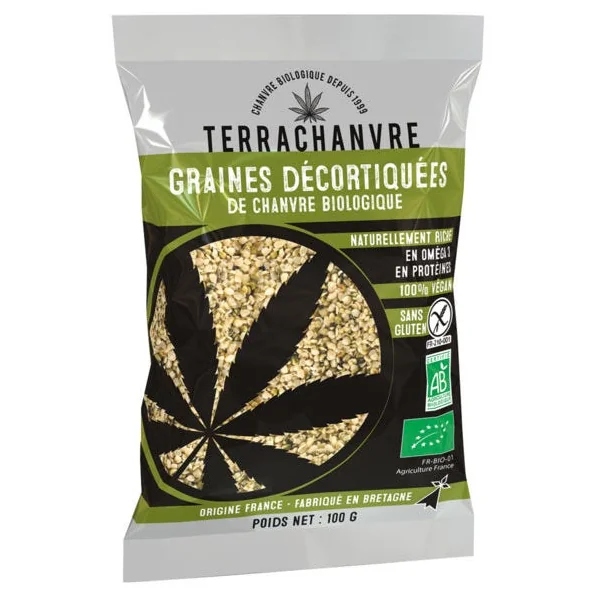 Graine de chanvre décortiquée 100g