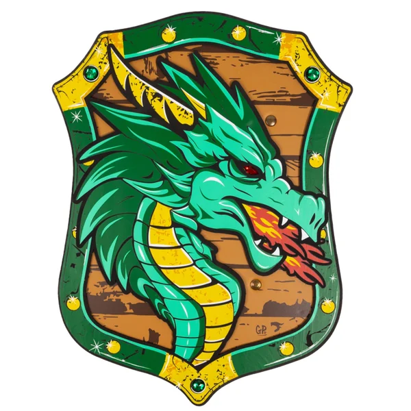 Green dragon knight foam shield