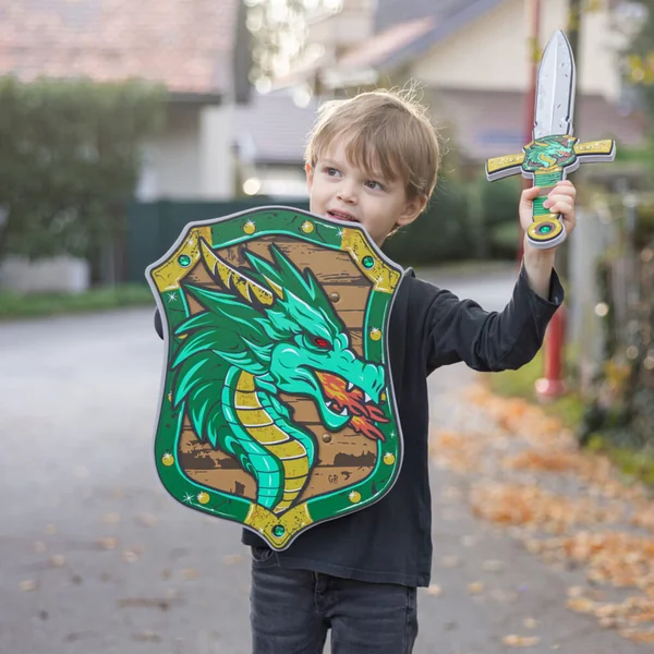 Green dragon knight foam sword
