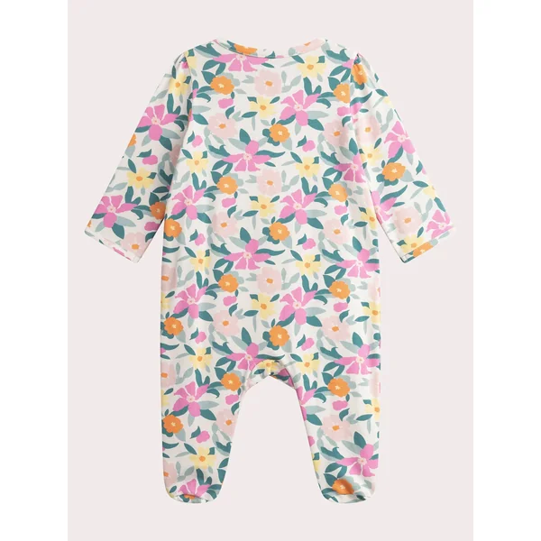 Grenouillere imprimée écru pour bébé fille - Soins Bébé Naturels & Produits Maman Après Naissance