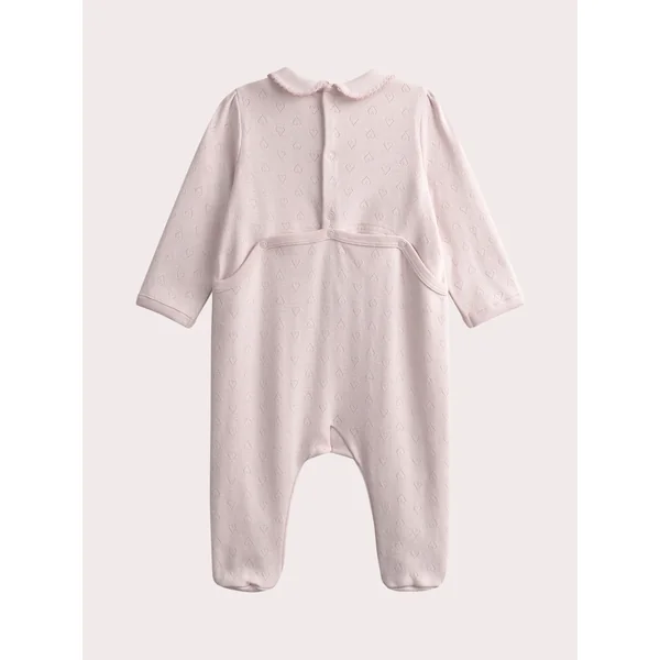Grenouillere rose ajourée pour bébé fille - Soins Bébé Naturels & Produits Maman Après Naissance