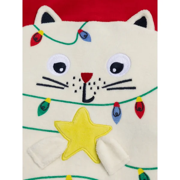 Grenouillère chat de Noël pour bébé garçon - Soins Bébé Naturels & Produits Maman Après Naissance