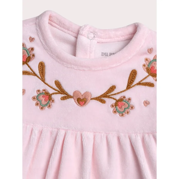 Grenouillère rose pale pour bébé fille - Soins Bébé Naturels & Produits Maman Après Naissance