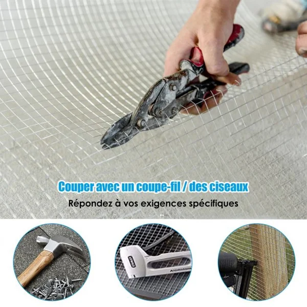 Grillage pour Plantes et Animaux Maille 7 x 7 mm Taille 15 x 1,2 m