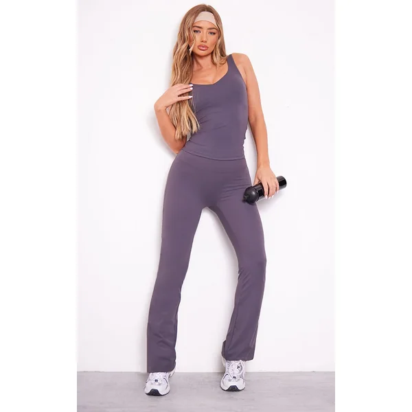 Gris Anthracite Brassière De Sport Longue Sculptante Rembourrée Ultimate