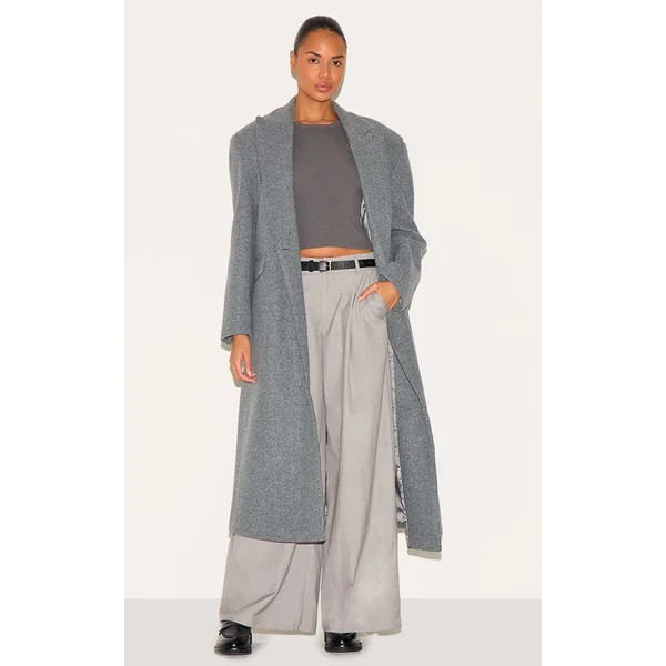 Gris Anthracite Haut En Maille Fine À Encolure Dos Nageur