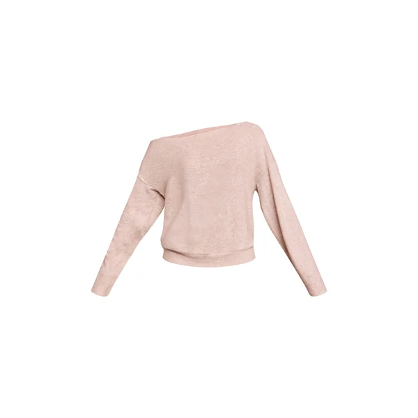 Gris Anthracite Haut À Manches Longues En Maille Douce Asymétrique Oversize Décontracté