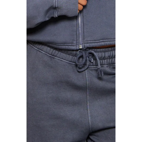 Gris Anthracite Joggers Larges Oversize Effet Délavé