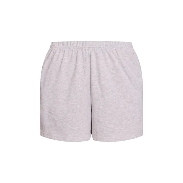 Gris Cendré Haut De Pyjama Ajusté À Manches Courtes