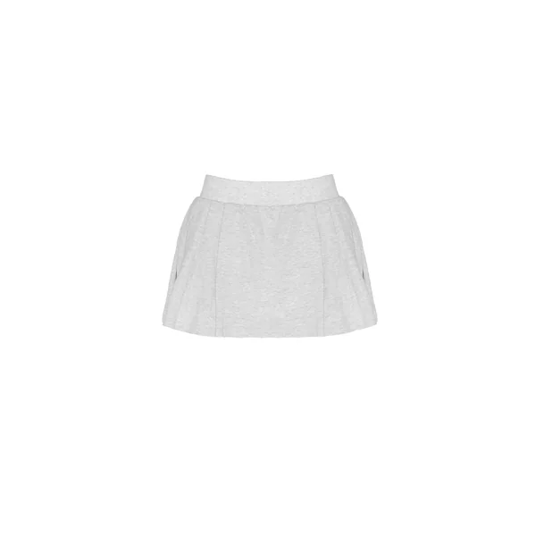 Gris Cendré Jupe-short De Tennis Mini Plissée À Rayures Coordonnée