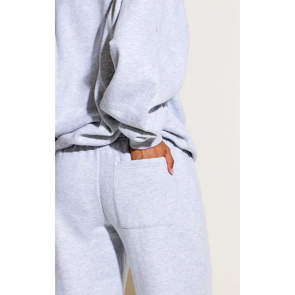 Gris Cendré Pantalon De Jogging Petite À Jambe Droite