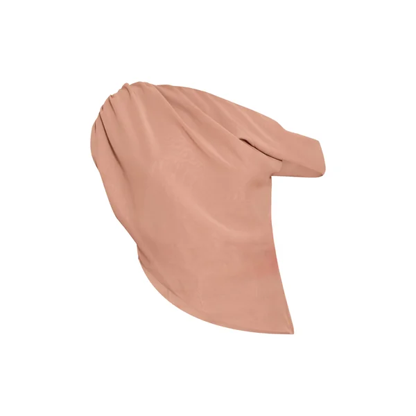 Gris Champignon Haut Long Drapé Asymétrique En Mousseline