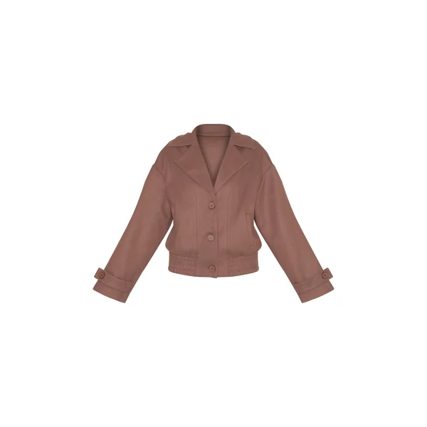 Gris Champignon Veste Bomber Boutonnée Aspect Laine