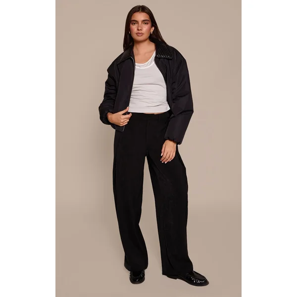 Gris Débardeur Extensible Doux À Détails Contrastés