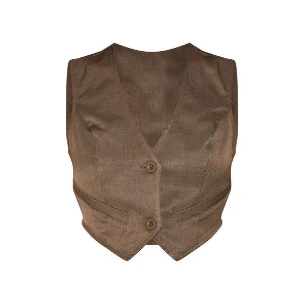 Gris Gilet De Costume Tissé Avec Ceinture Détaillée Haut Ensemble Coordonné