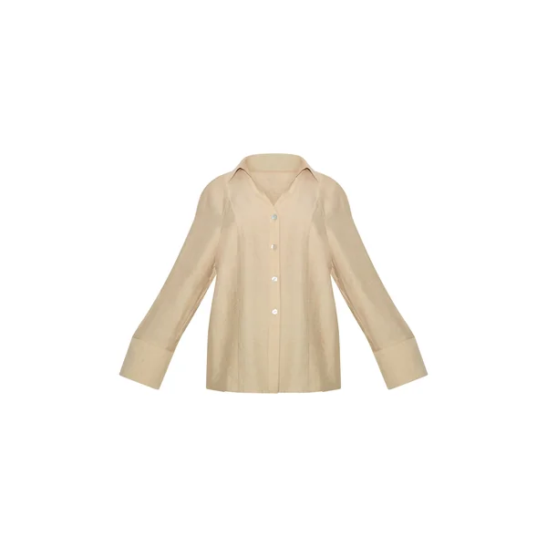 Gris Pierre Chemise Oversize Tissée Petite
